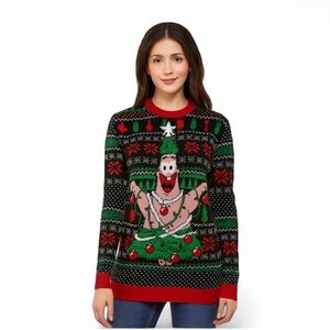 SpongeBob SquarePants
Women's Christmas Sweater With Patrick On The Front. Med.